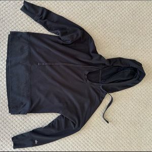 All yoga pull over hoodie, size large, black